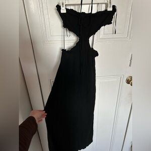 Black Maxi Dress With Cut Outs